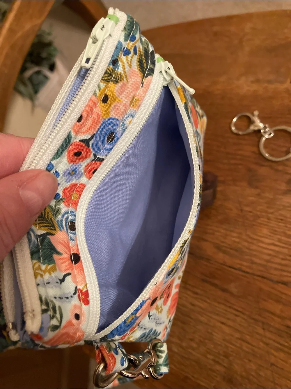 Makeup/Cosmetic Bag & Double Zip Wristlet Wallet Rifle Paper Co Bundle NWOT